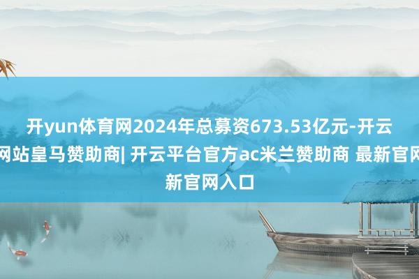 开yun体育网2024年总募资673.53亿元-开云平台网站皇马赞助商| 开云平台官方ac米兰赞助商 最新官网入口