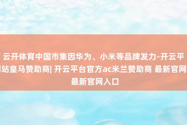 云开体育中国市集因华为、小米等品牌发力-开云平台网站皇马赞助商| 开云平台官方ac米兰赞助商 最新官网入口